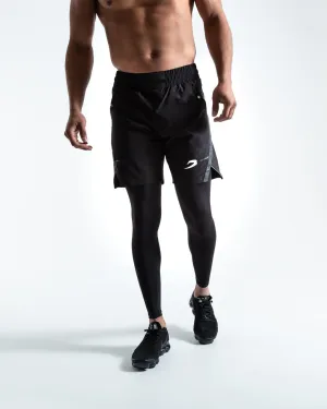 Pep Shorts (2-In-1 Training Tights) - Black