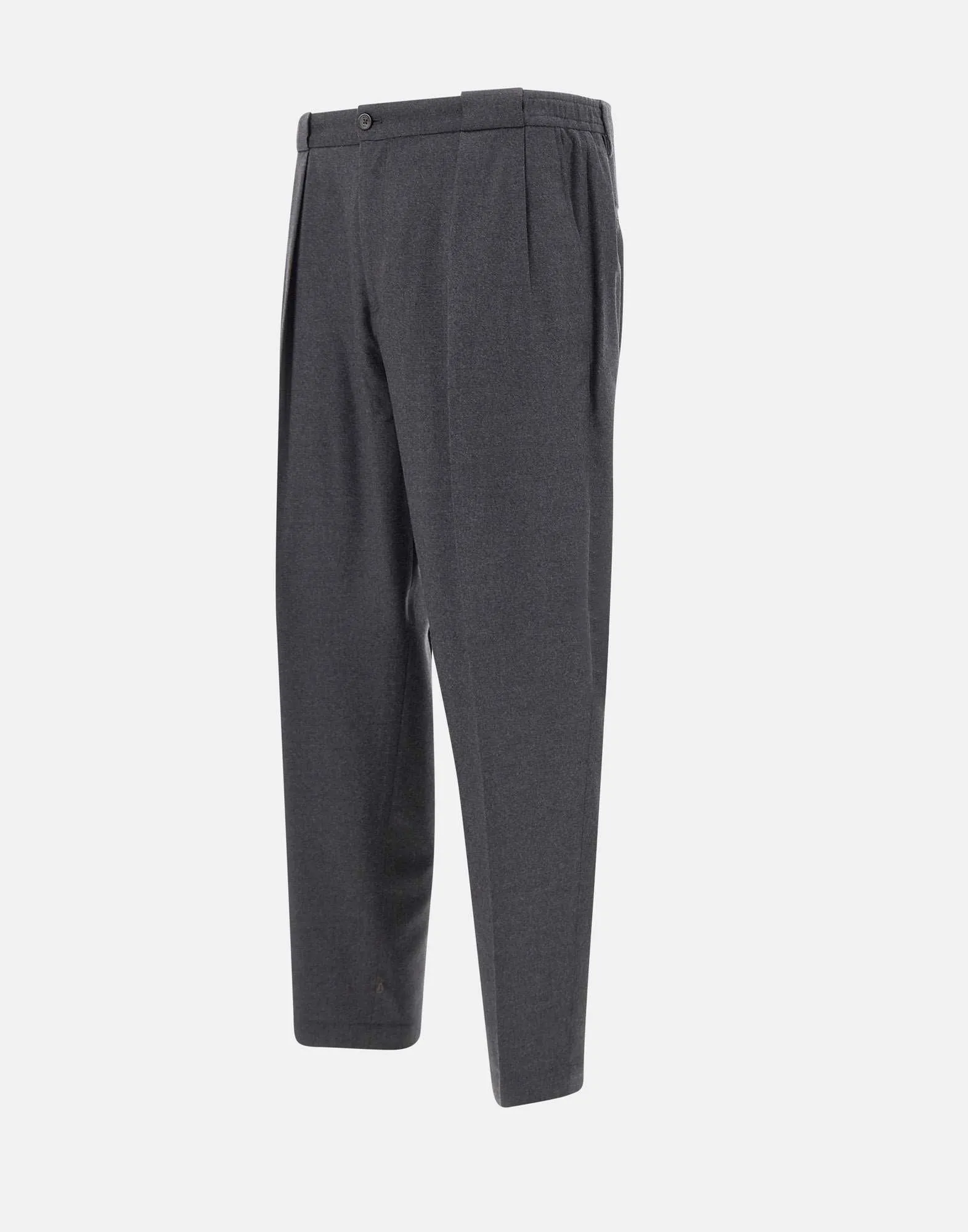 PortobelloS Anthracite Wool Trousers