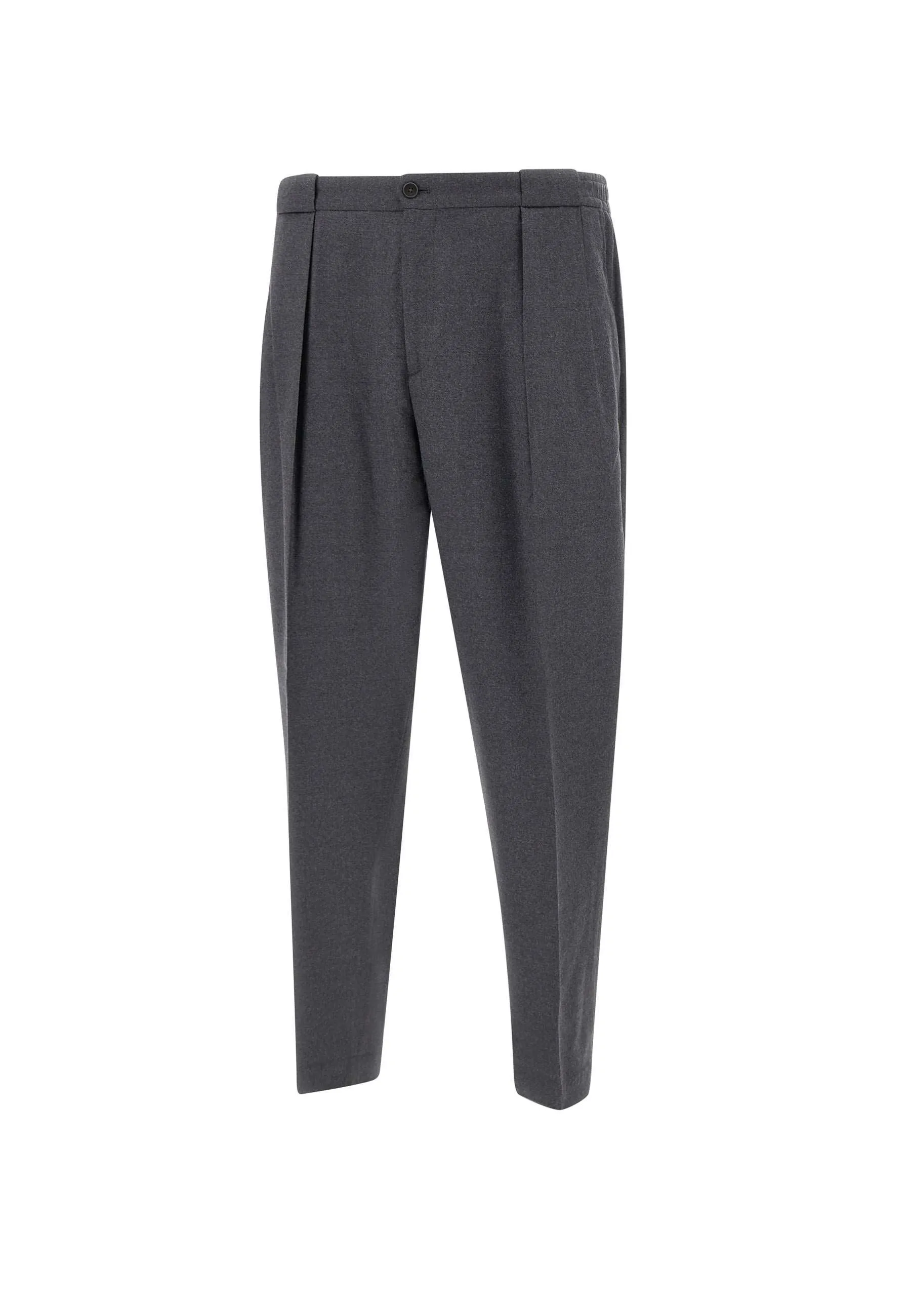 PortobelloS Anthracite Wool Trousers