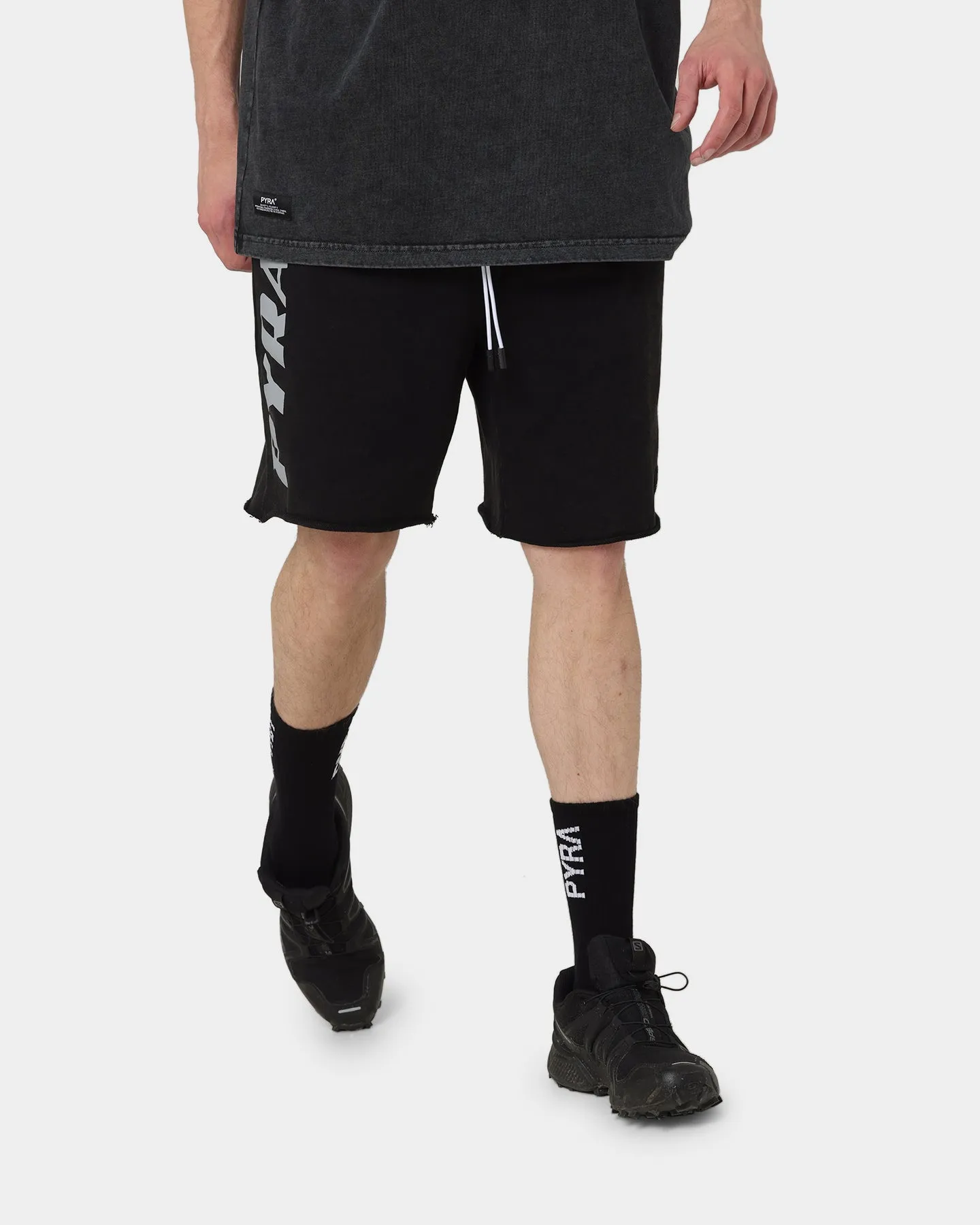 PYRA Highway Fleece Shorts Vintage Black