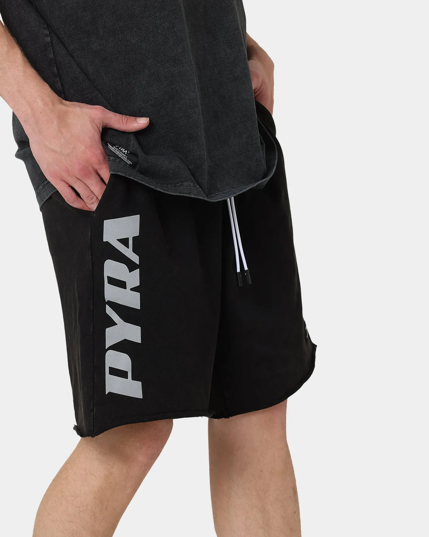 PYRA Highway Fleece Shorts Vintage Black