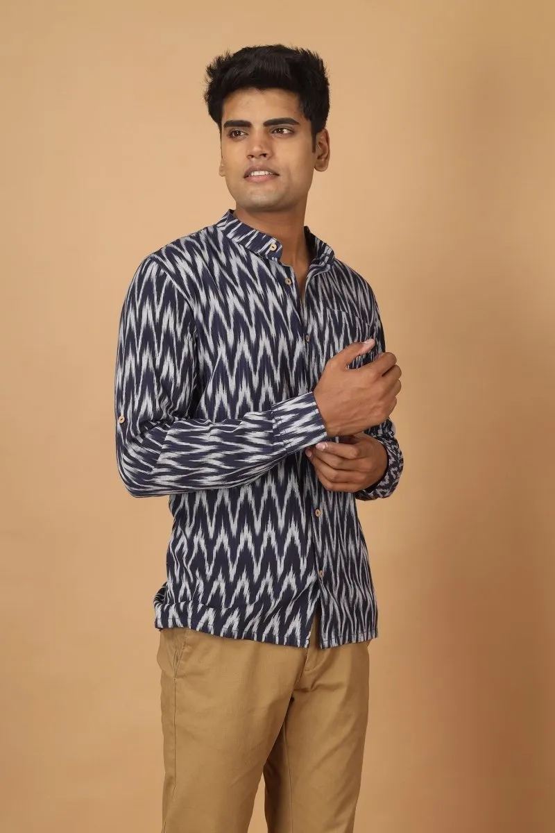 Raat Ikat Mens Cotton Shirt