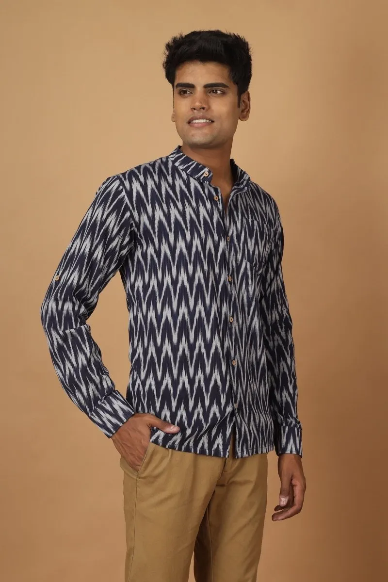 Raat Ikat Mens Cotton Shirt