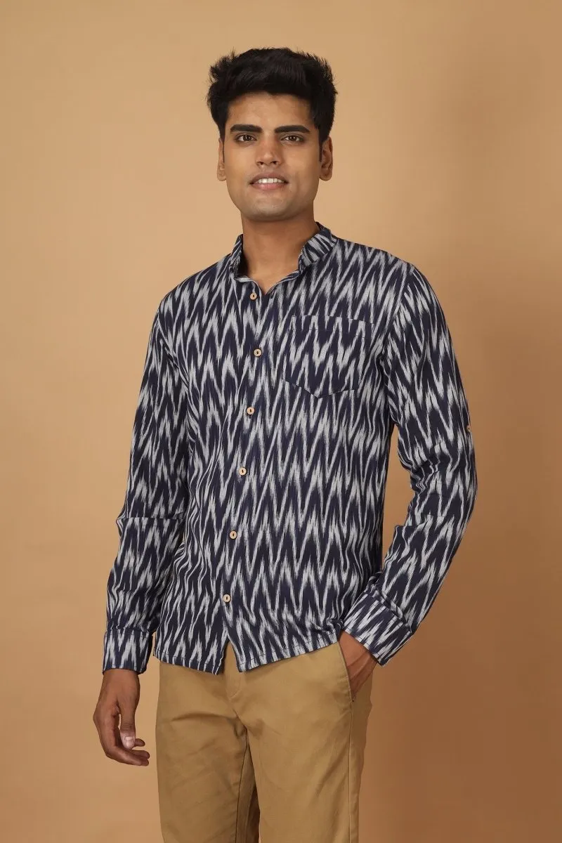 Raat Ikat Mens Cotton Shirt