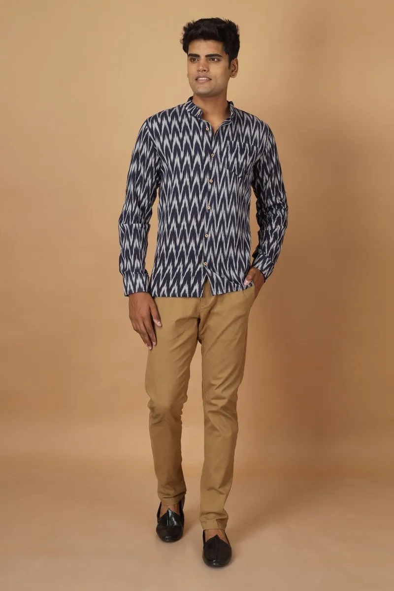 Raat Ikat Mens Cotton Shirt