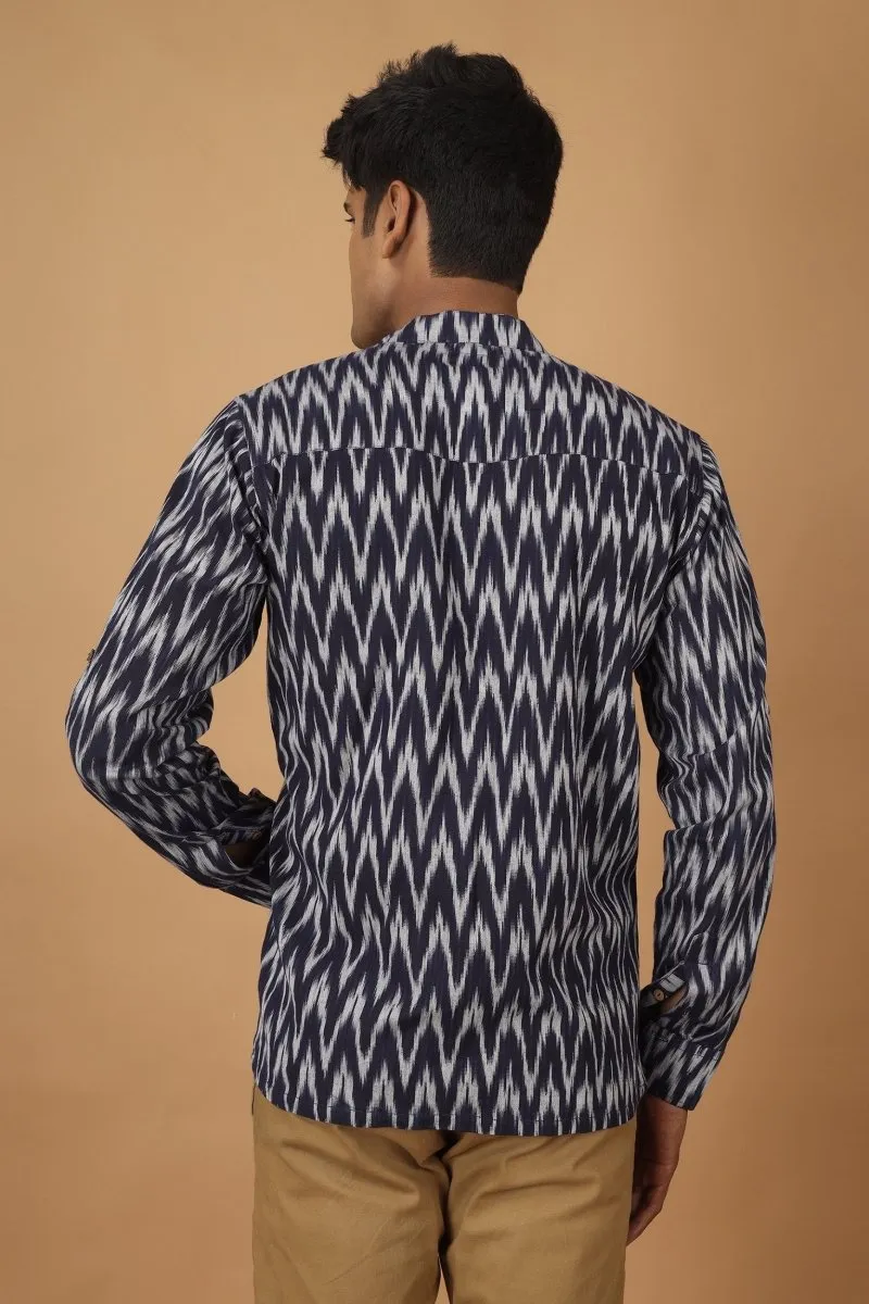 Raat Ikat Mens Cotton Shirt