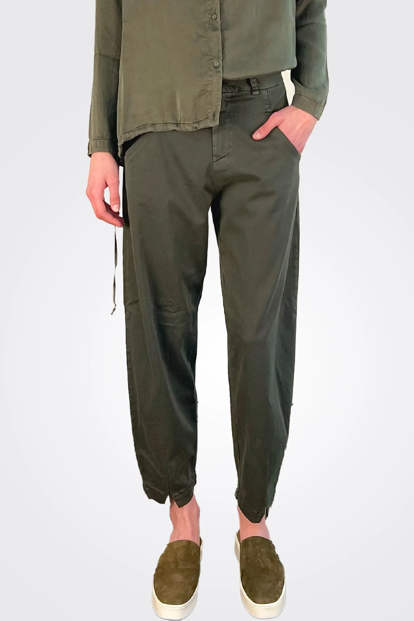 Regular Fit Trousers - Forest