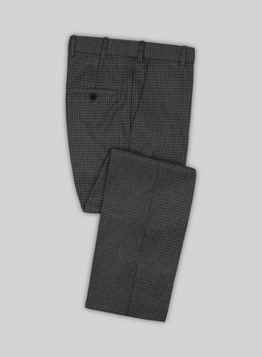 Scabal Azel Black Wool Combination Suit