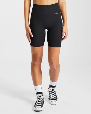 Sculpt Ribbed Cycling Shorts - Black