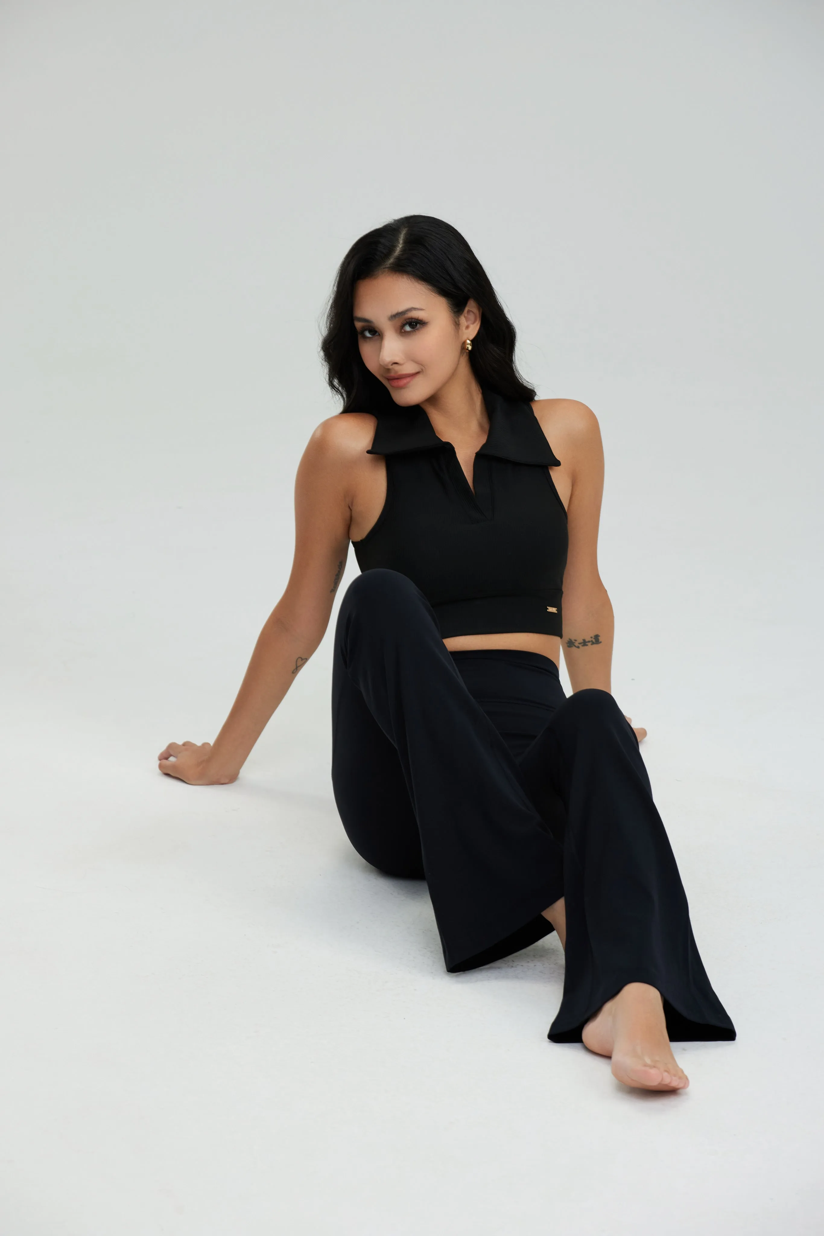 Serene Flare Pants - Black