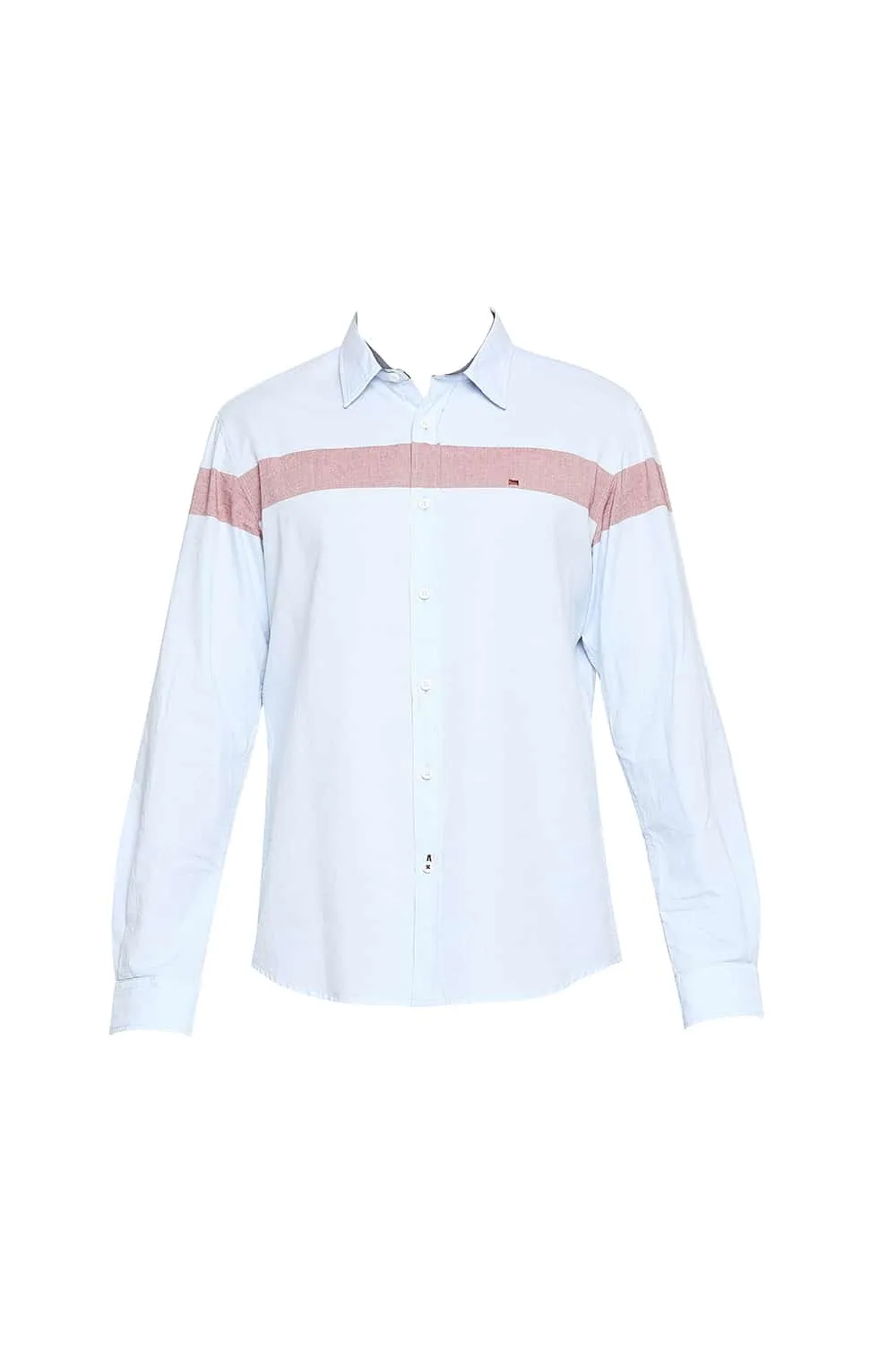 Slim Fit Oxford Eng Horizontal Stripe Shirt