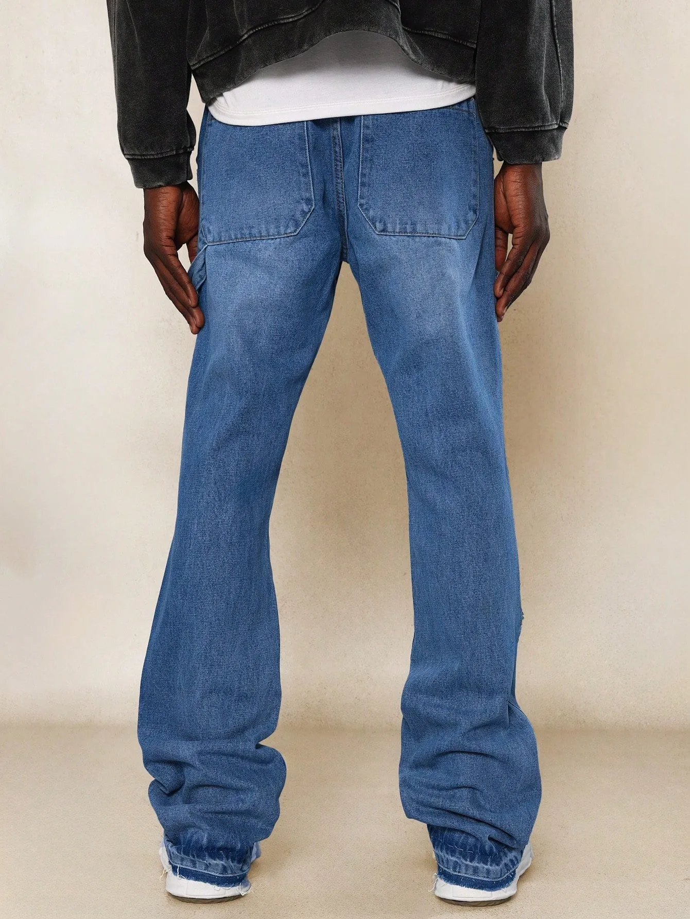 Slim Fit Raw Edge Jean