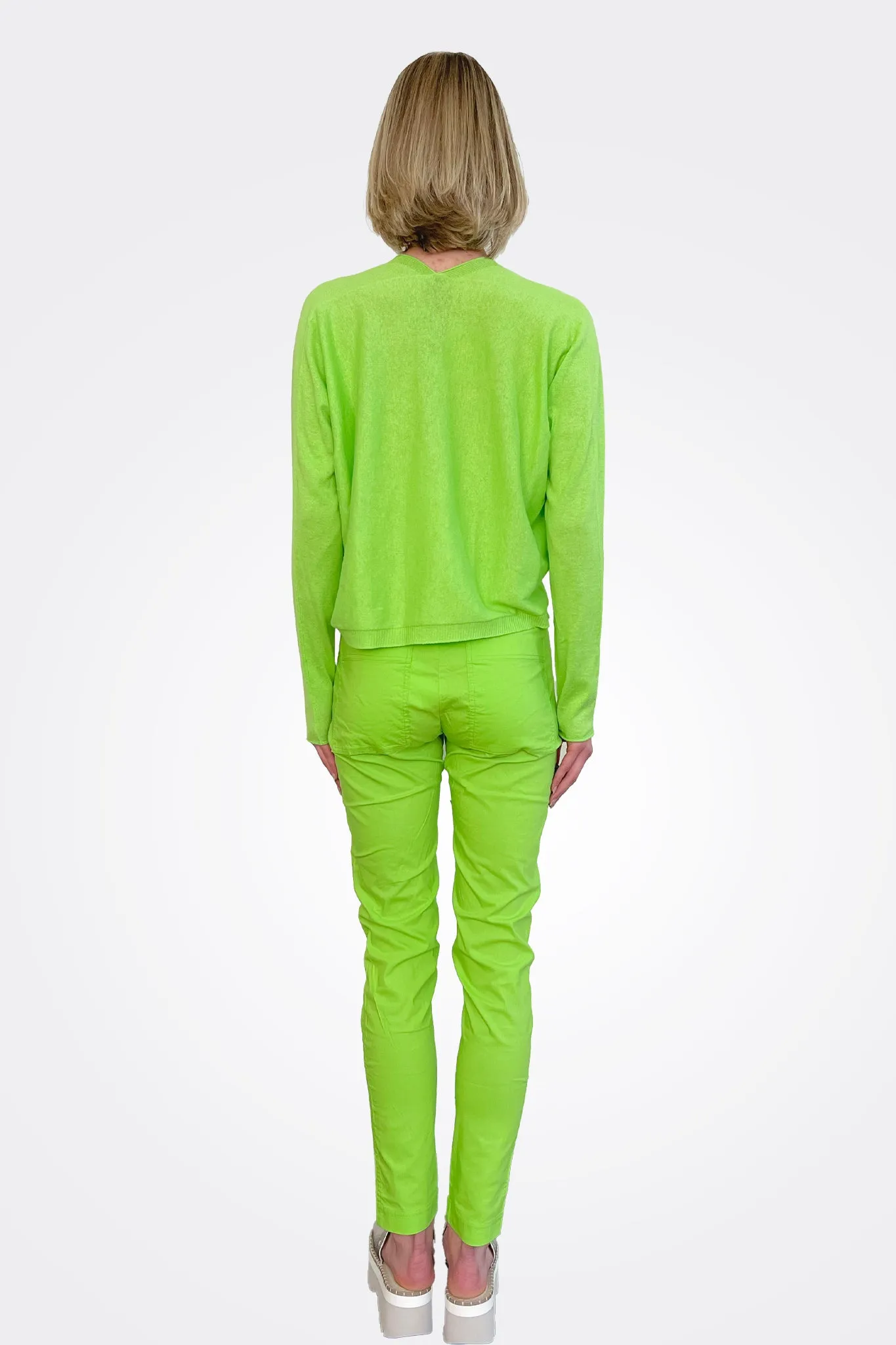 Slim Fit Trousers - Lime