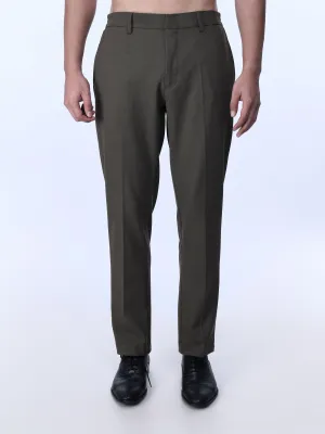 Soft Miracle Brown Tailored Trousers