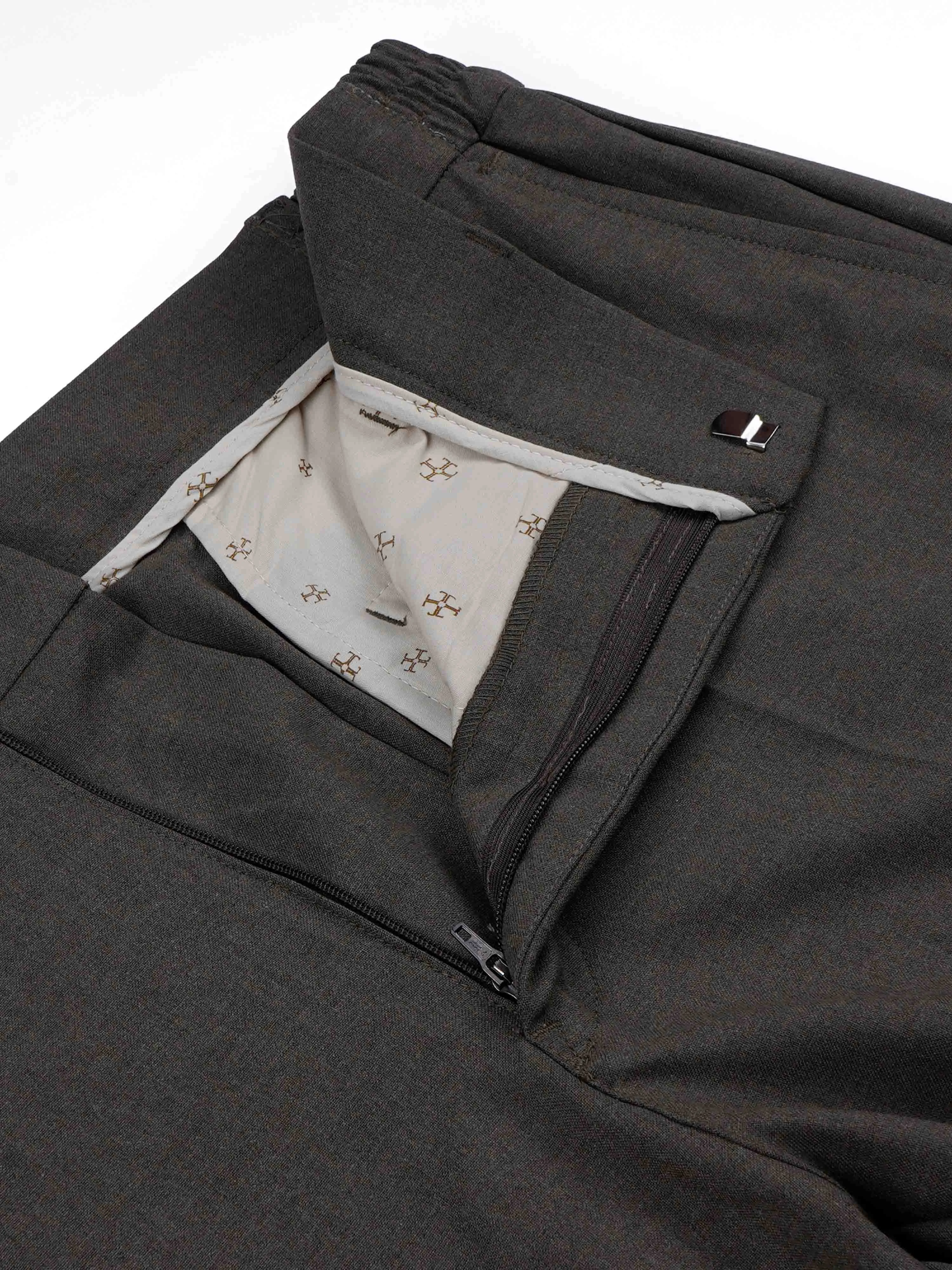 Soft Miracle Brown Tailored Trousers