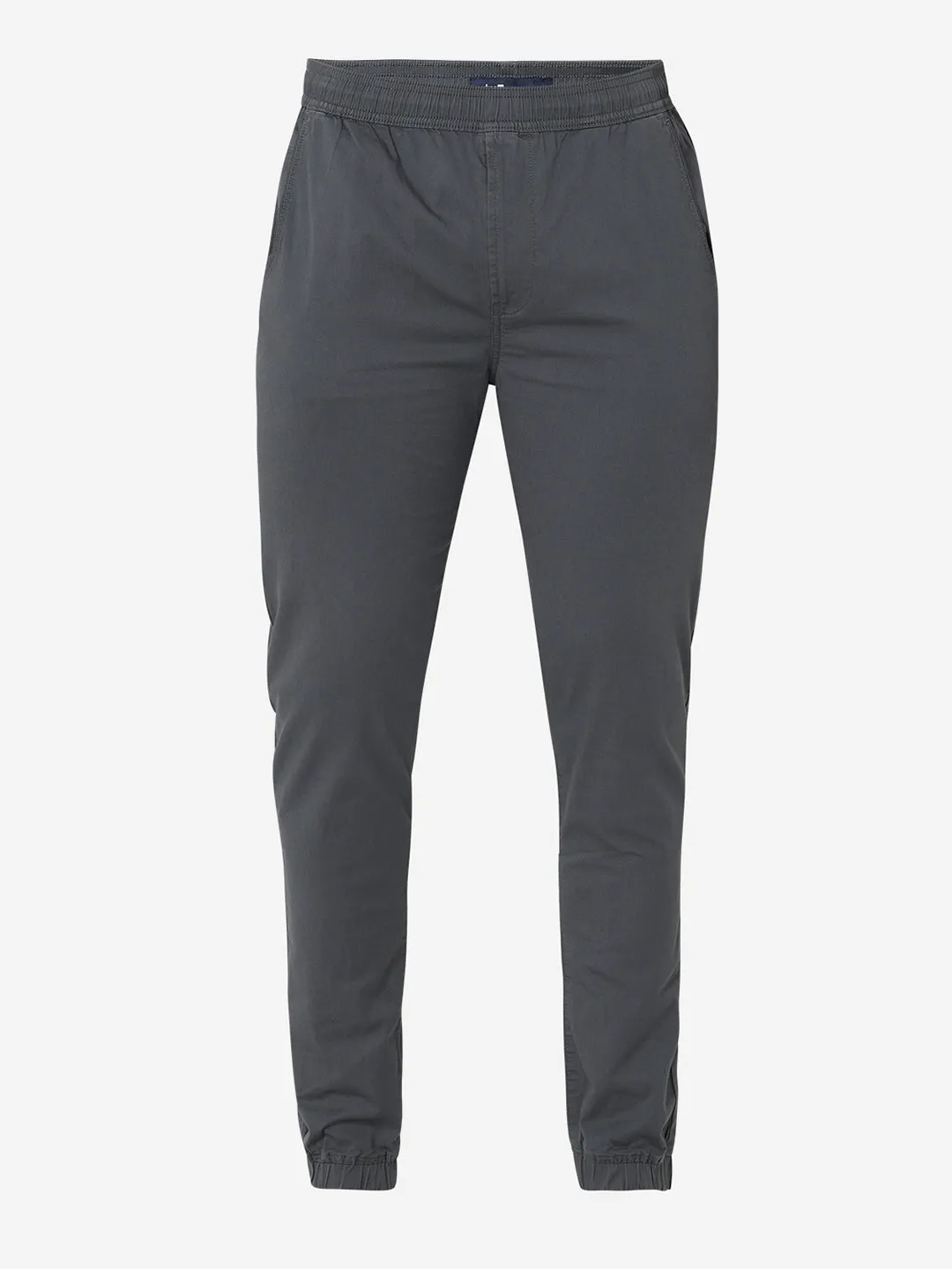 Spykar Grey Jogger Fit Cotton Trouser For Men