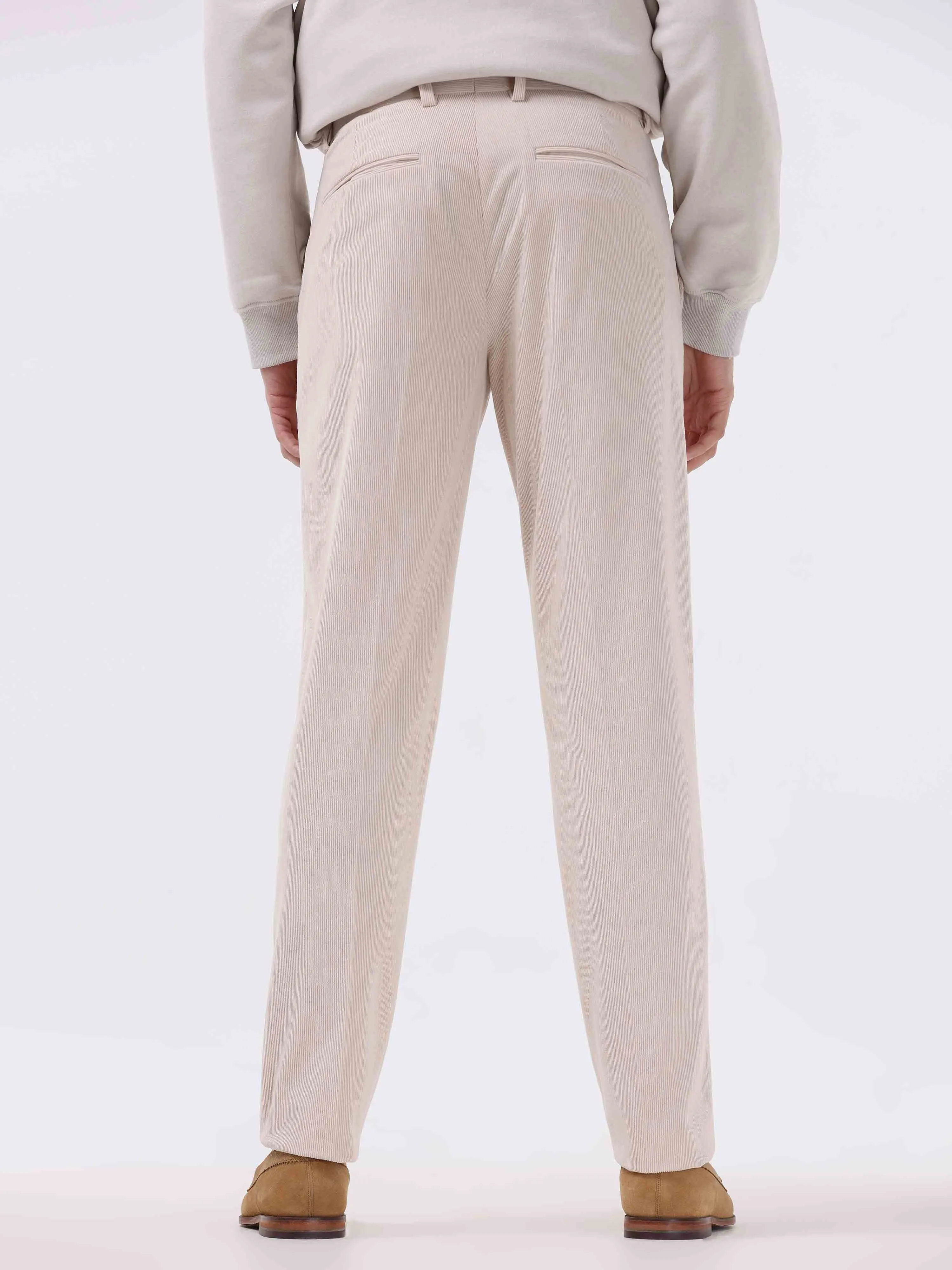 Statement Corduroy Cream Pant