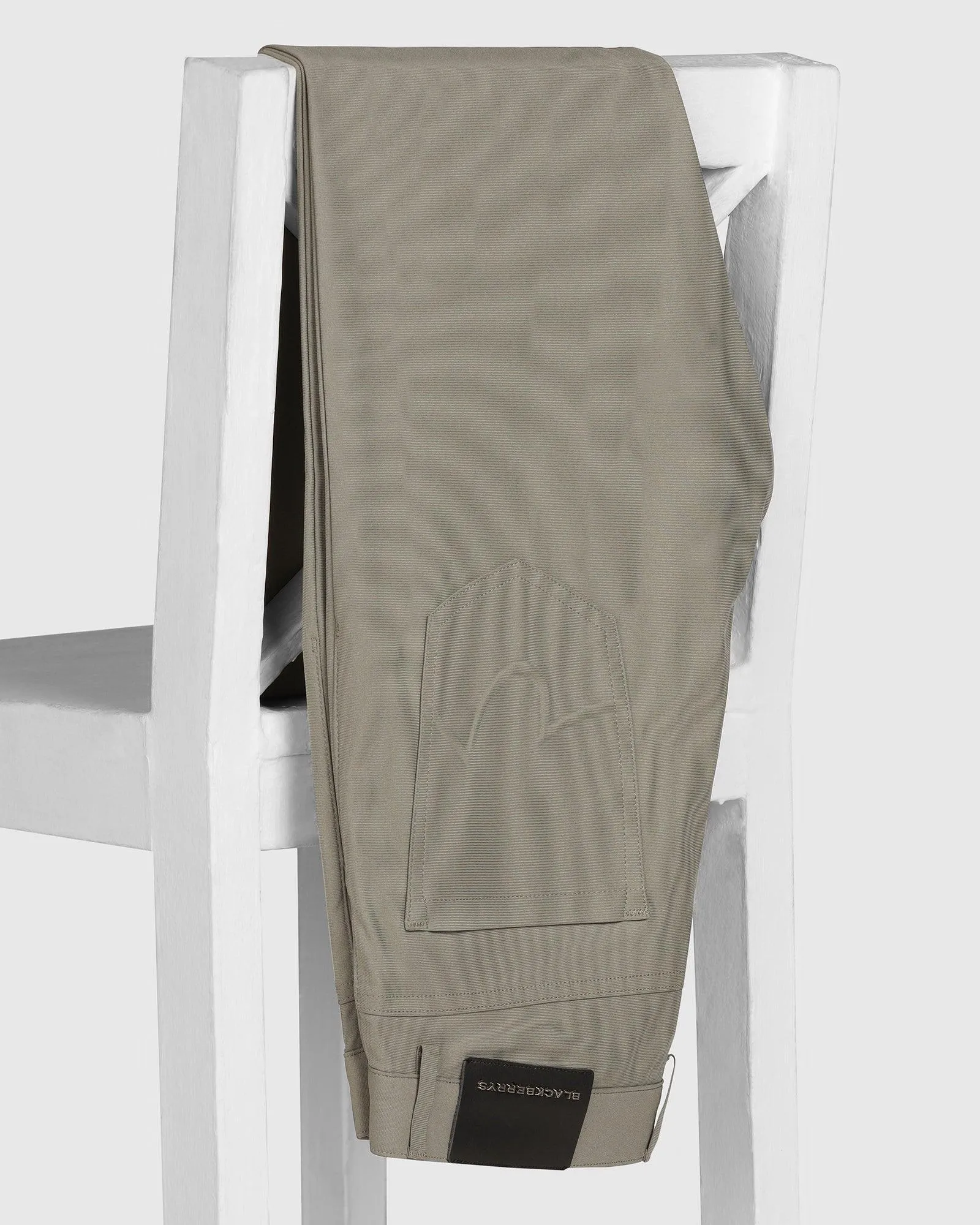 TechPro Slim Comfort Casual Olive Textured Khakis - Finn