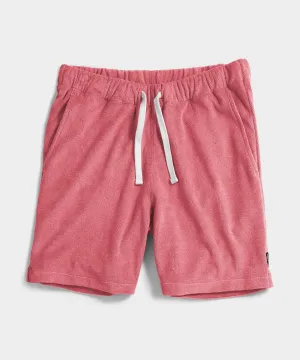 Terry Warm Up Short in Pink