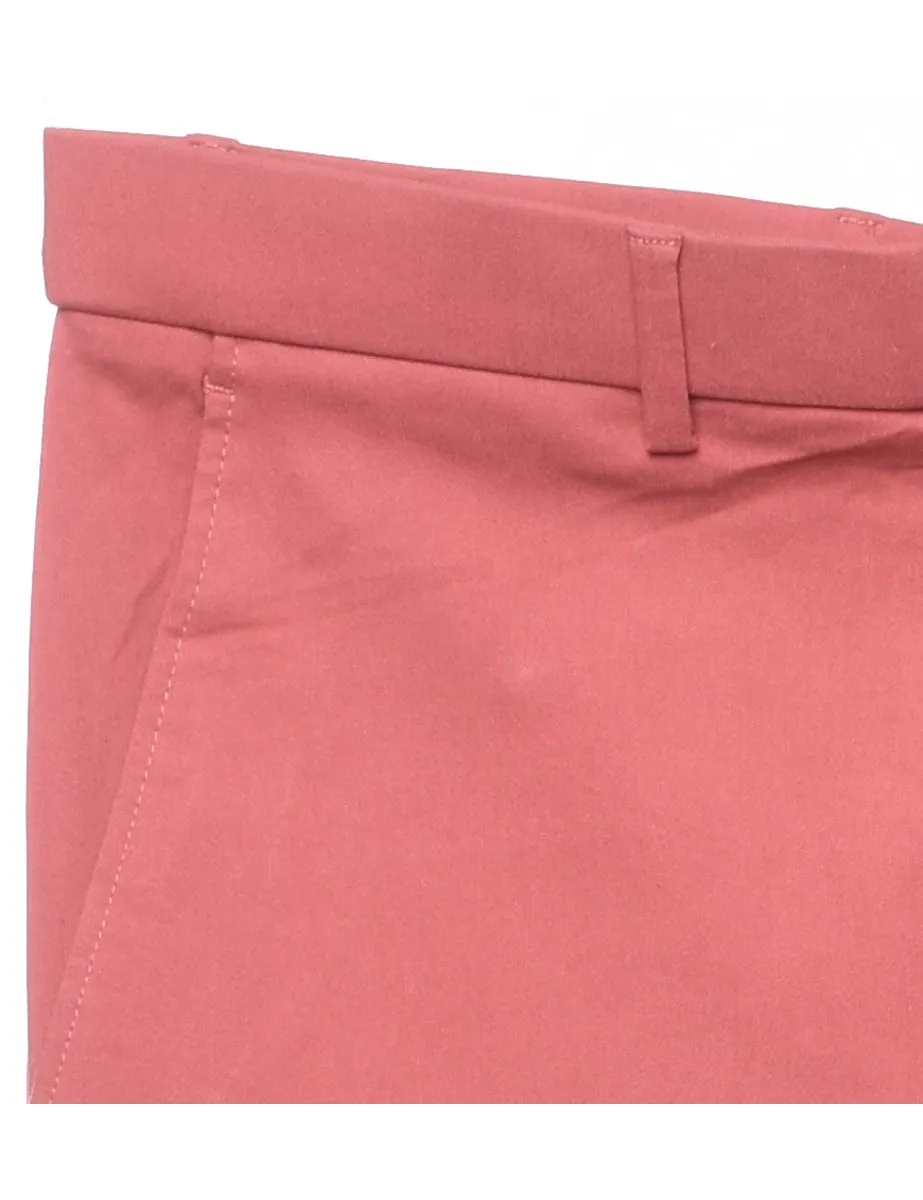 Tommy Hilfiger Pink Straight-Fit Trousers - W33 L32