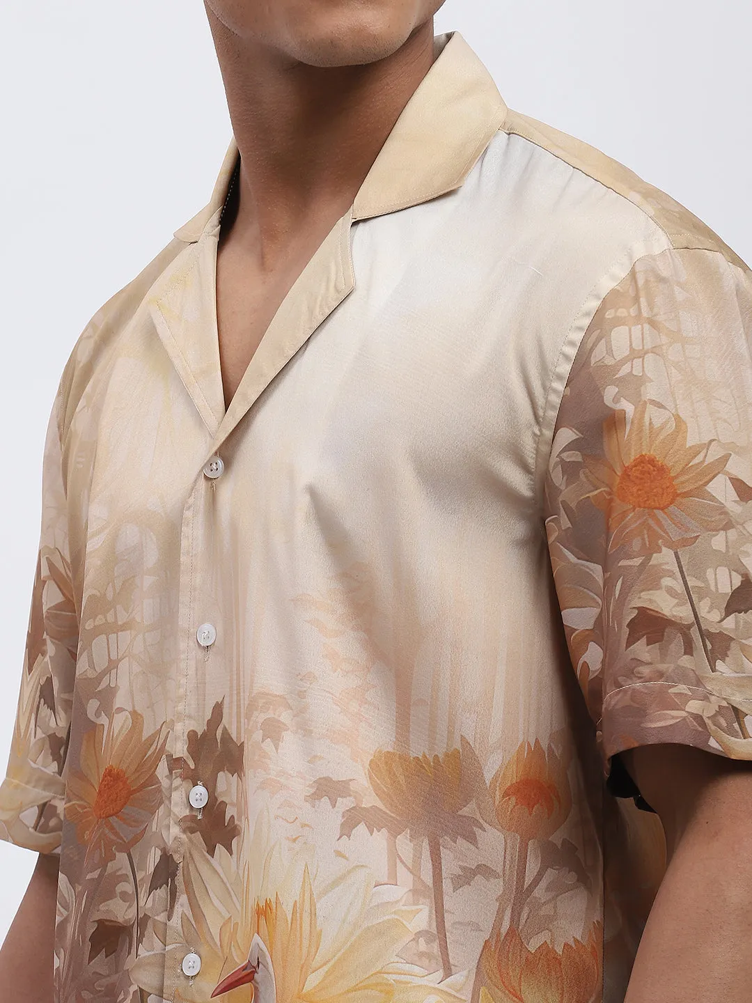 Tropical Paradise Printed Resort Shirt