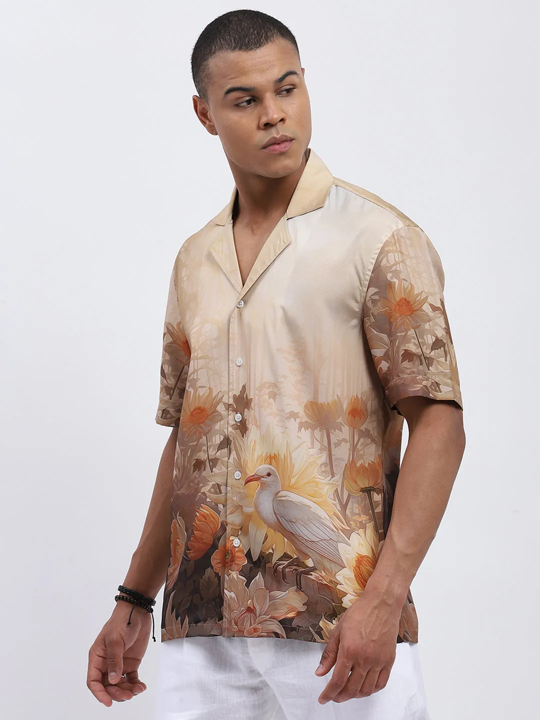 Tropical Paradise Printed Resort Shirt