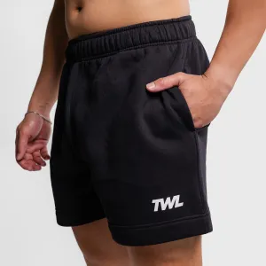 TWL - RELAXED TRACK SHORTS - BLACK