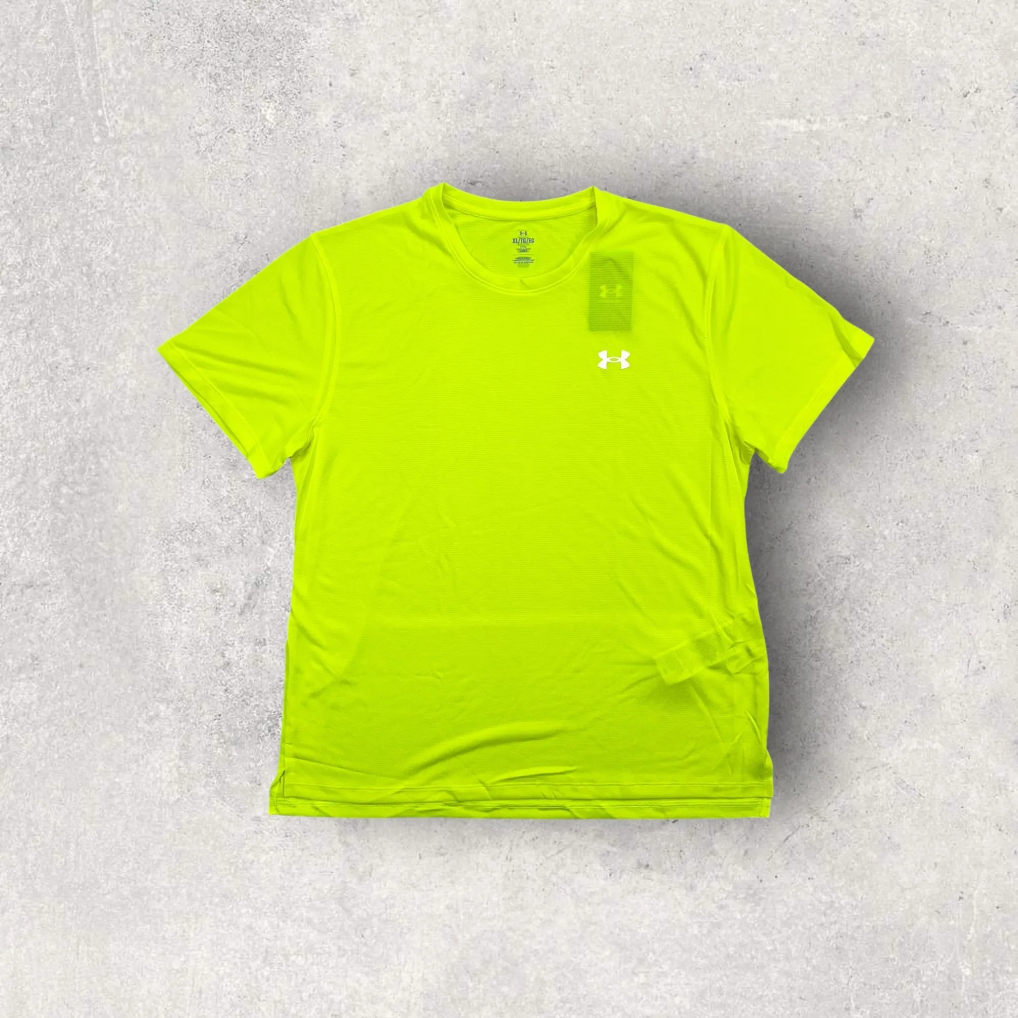 UNDER ARMOUR LAUNCH T-SHIRT/SHORT SET - VOLT/GREY