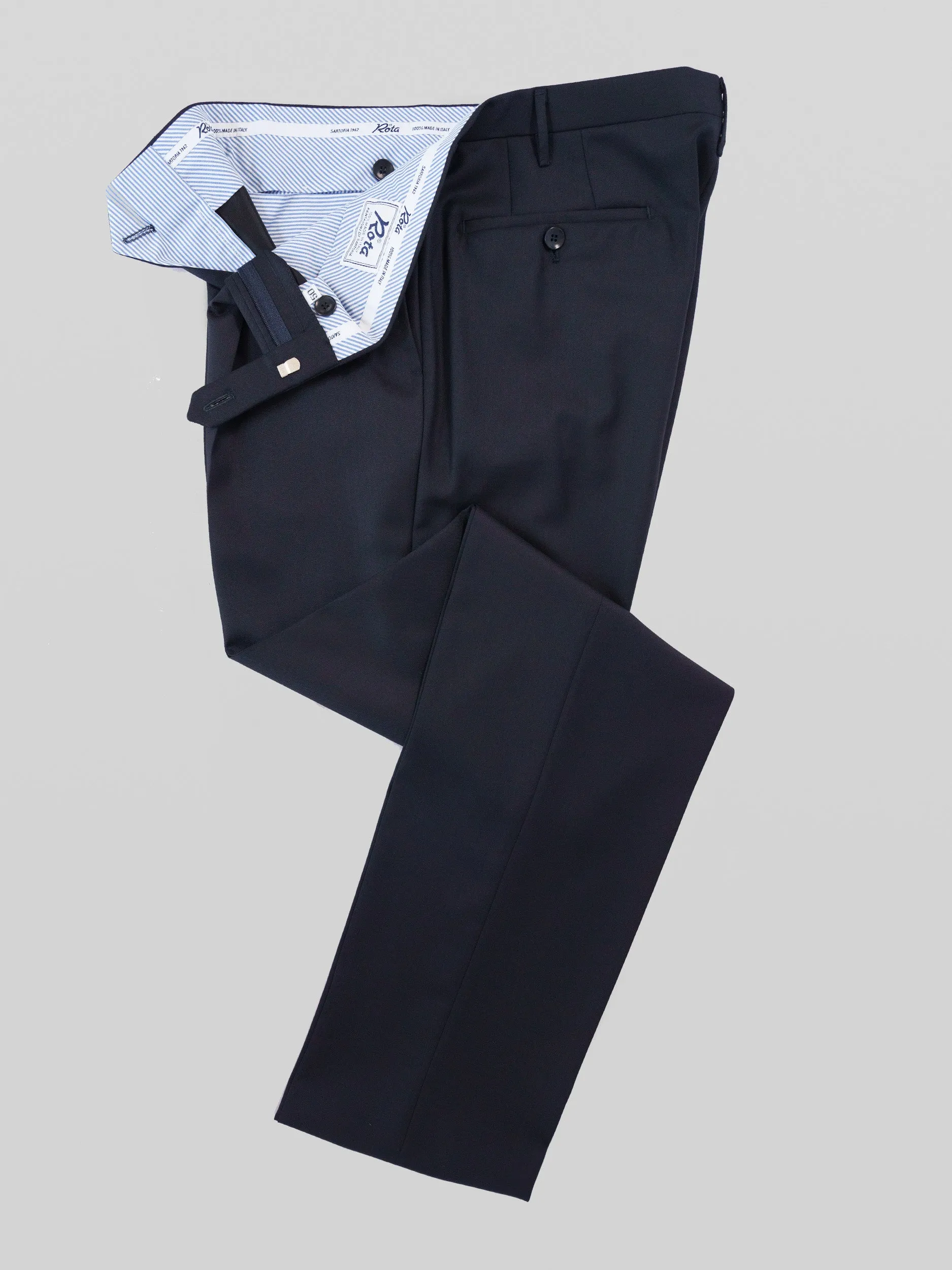 Venezia dark blue wool trousers