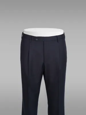 Venezia dark blue wool trousers