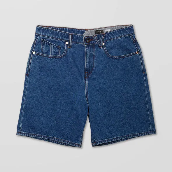 Volcom Billow Denim Short - Oliver Mid Blue