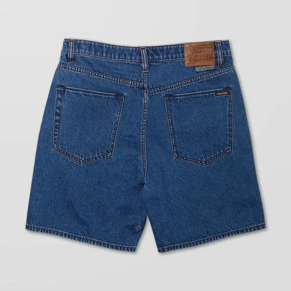 Volcom Billow Denim Short - Oliver Mid Blue