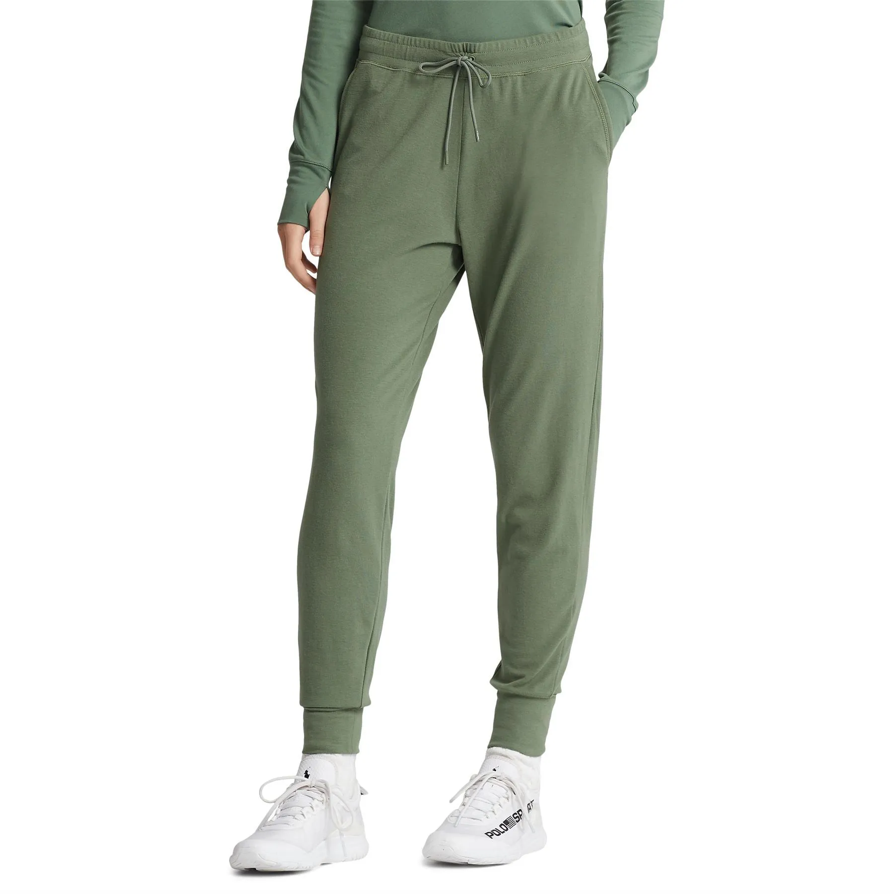 Womens Jersey Jogger Green - AW22