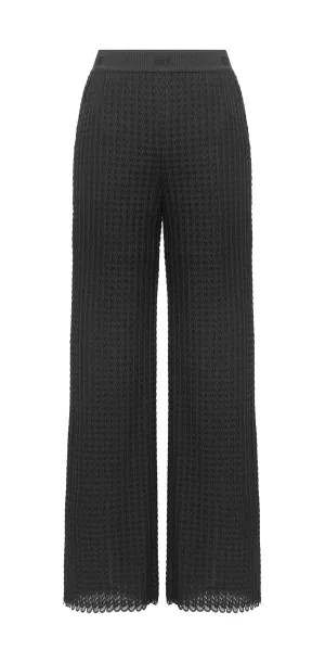 YAYING Acetic Acid Wide-leg Straight Pants